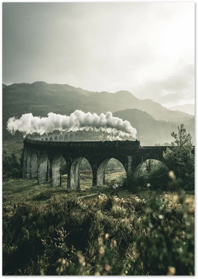 Posterux© | Steam Train Adventure – Vintage Travel Photography Poster poster – premium wall art
