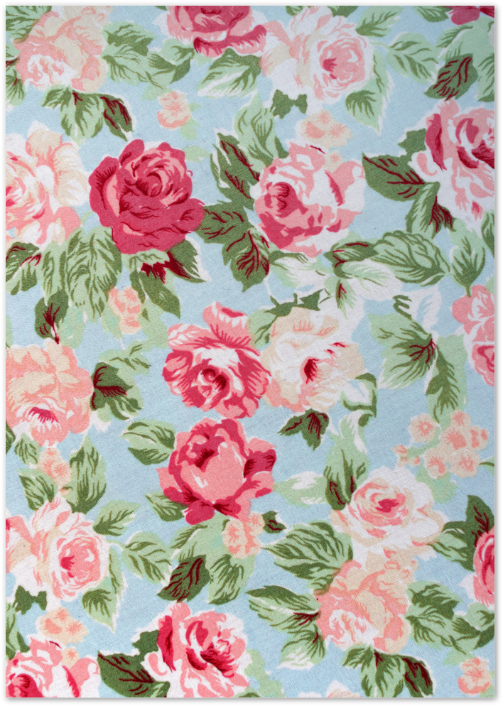 Posterux© | Rose Garden Fabric Print Poster – Vintage Floral Pattern poster – premium wall art