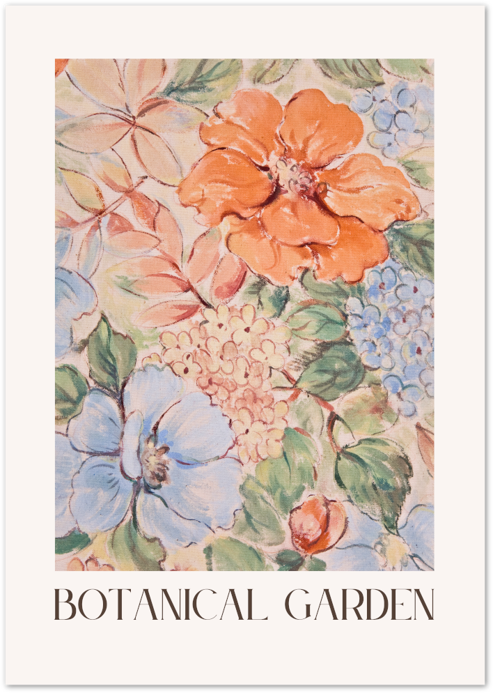Posterux© | Botanical Garden Poster – Vintage Floral Print poster – premium wall art