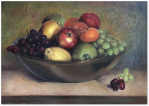 Posterux© | Classic Fruit Bowl Poster – Vintage Still Life Painting poster – premium wall art