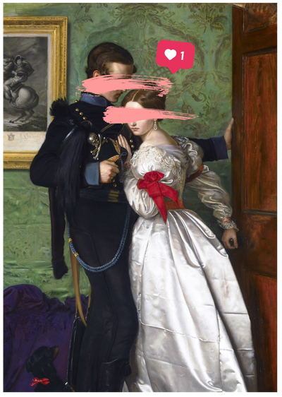 Posterux© | Vintage Love Story Poster – Romantic Art With Humor