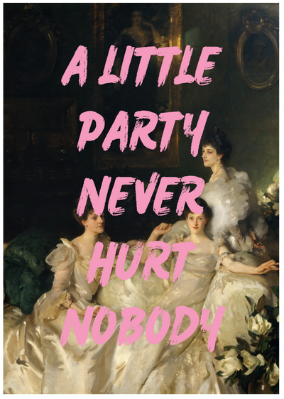 Posterux© | A Little Party Poster – Vintage Quote Art
