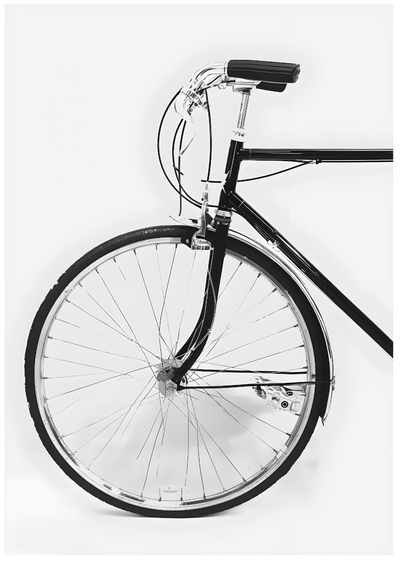 Posterux© | Minimal Bicycle Poster – Black & White Design Art poster