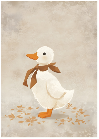 Posterux© | Little Duck Poster – Cozy Kids Illustration poster