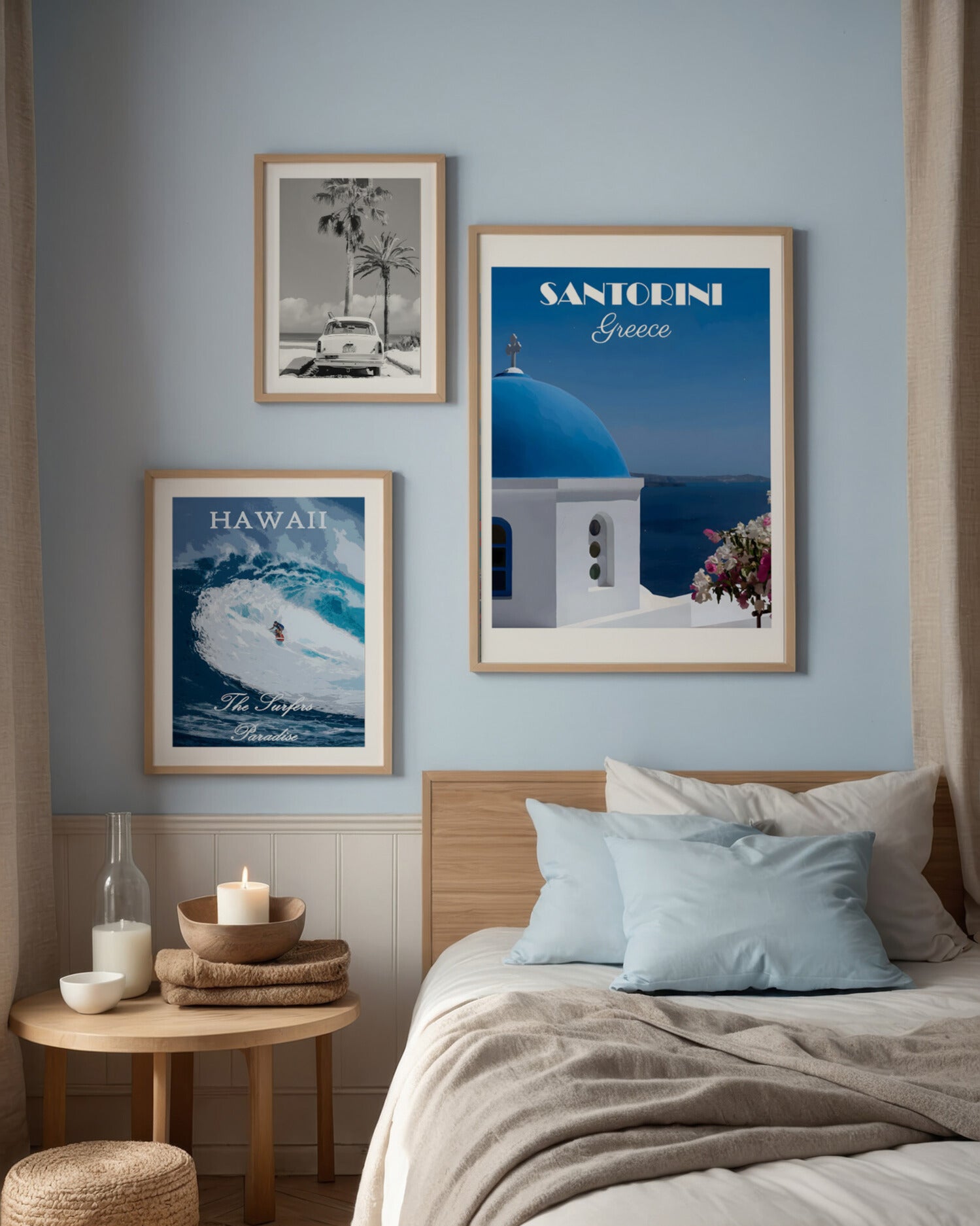 Posterux© | Blue Serenity Gallery Wall – Set of 3 Posters poster – premium wall art