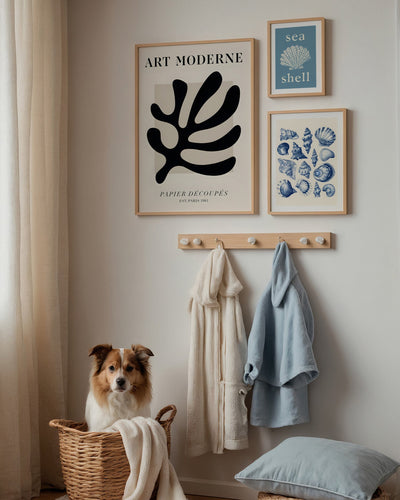 Posterux© | Coastal Harmony Gallery Wall – Set of 3 Posters poster – premium wall art